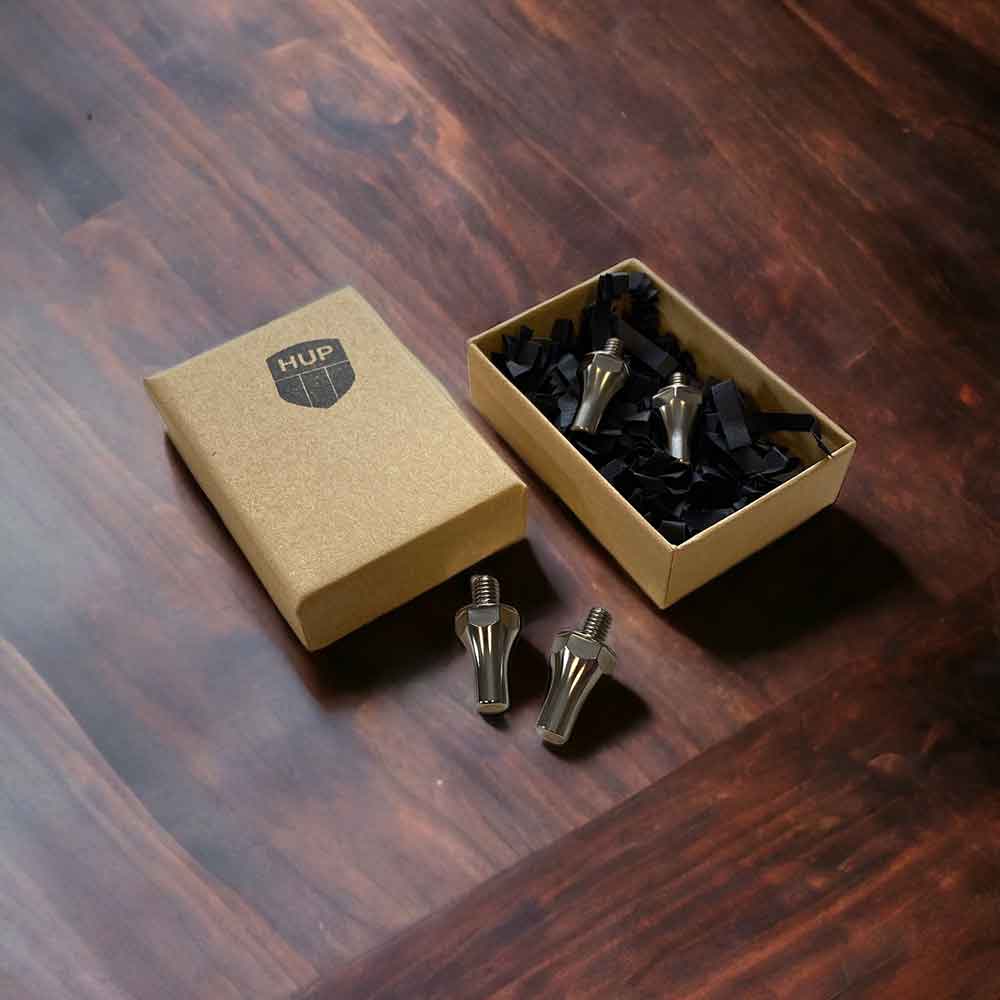 HUP Titanium CX Studs: cyclocross, MTB & Gravel adventure spikes 4-pack kit