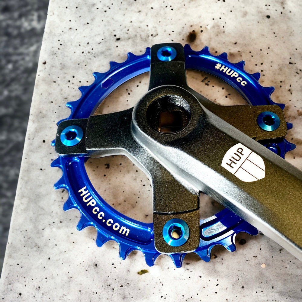 Aluminium Chainring Nut/Bolt set (x4) for HUPcc Cranks