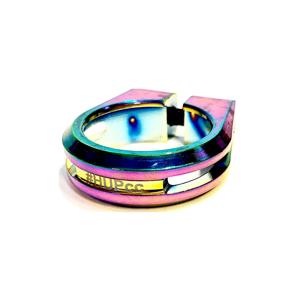 HUP Lightweight 31.8mm Seat Post Clamp (27.2mm Seat Post) in Oil Slick