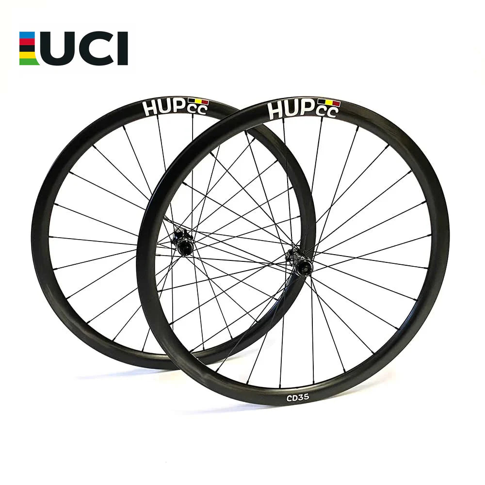 HUP CD35 Carbon Wheels - UCI approved & British Cycling Legal