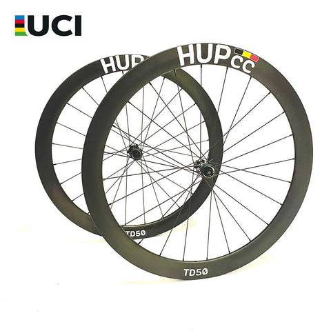 HUP TD50 Carbon Wheels - UCI approved & British Cycling Legal