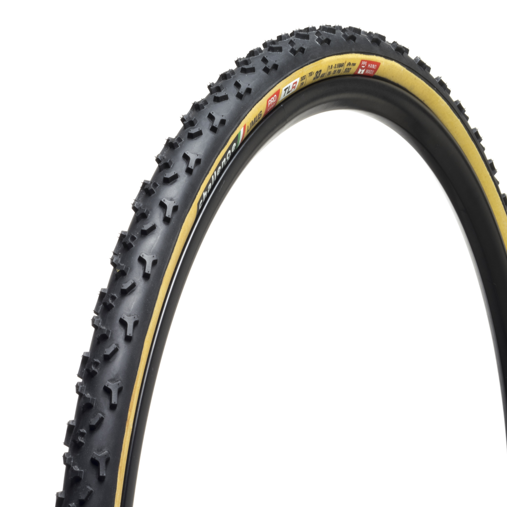 Challenge Limus Pro TLR Handmade Cyclocross Tyre 700c x 33c (Black/Tan)