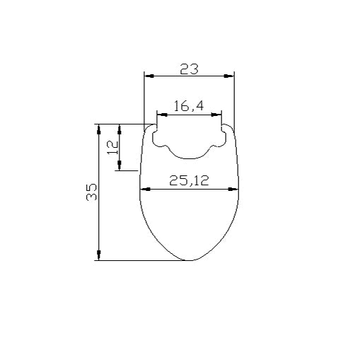 HUP CR35 'Black Label' 700c Aero Wheelset (35mm Deep BC Legal Rim Brake Clinchers)