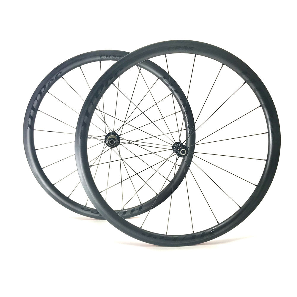 HUP CR35 'Black Label' 700c Aero Wheelset (35mm Deep BC Legal Rim Brake Clinchers)