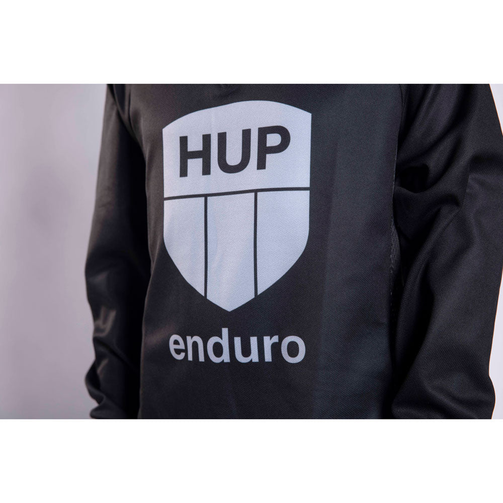 HUP Enduro Children's Long-Sleeve MTB Jersey (Black, Red or Blue)