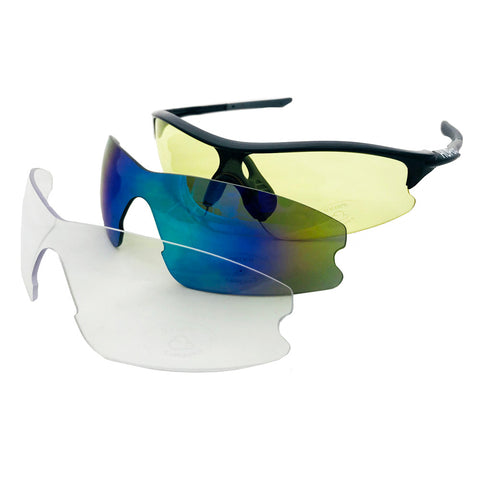 HUP Youth and Small Adult Cycling Sunglasses (3 Lenses)
