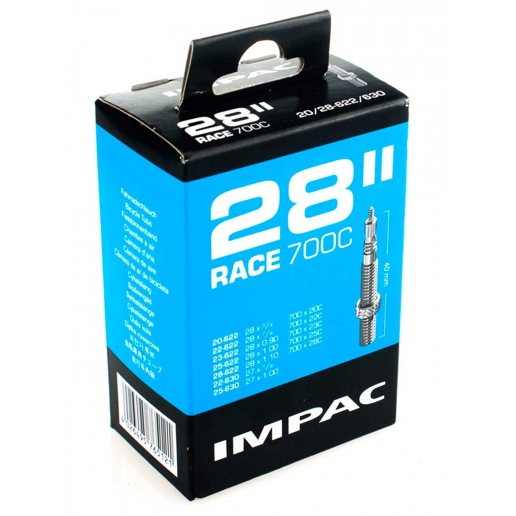 Impac Road Inner Tubes for 20c-28c 700c Road Tyres (Pair)