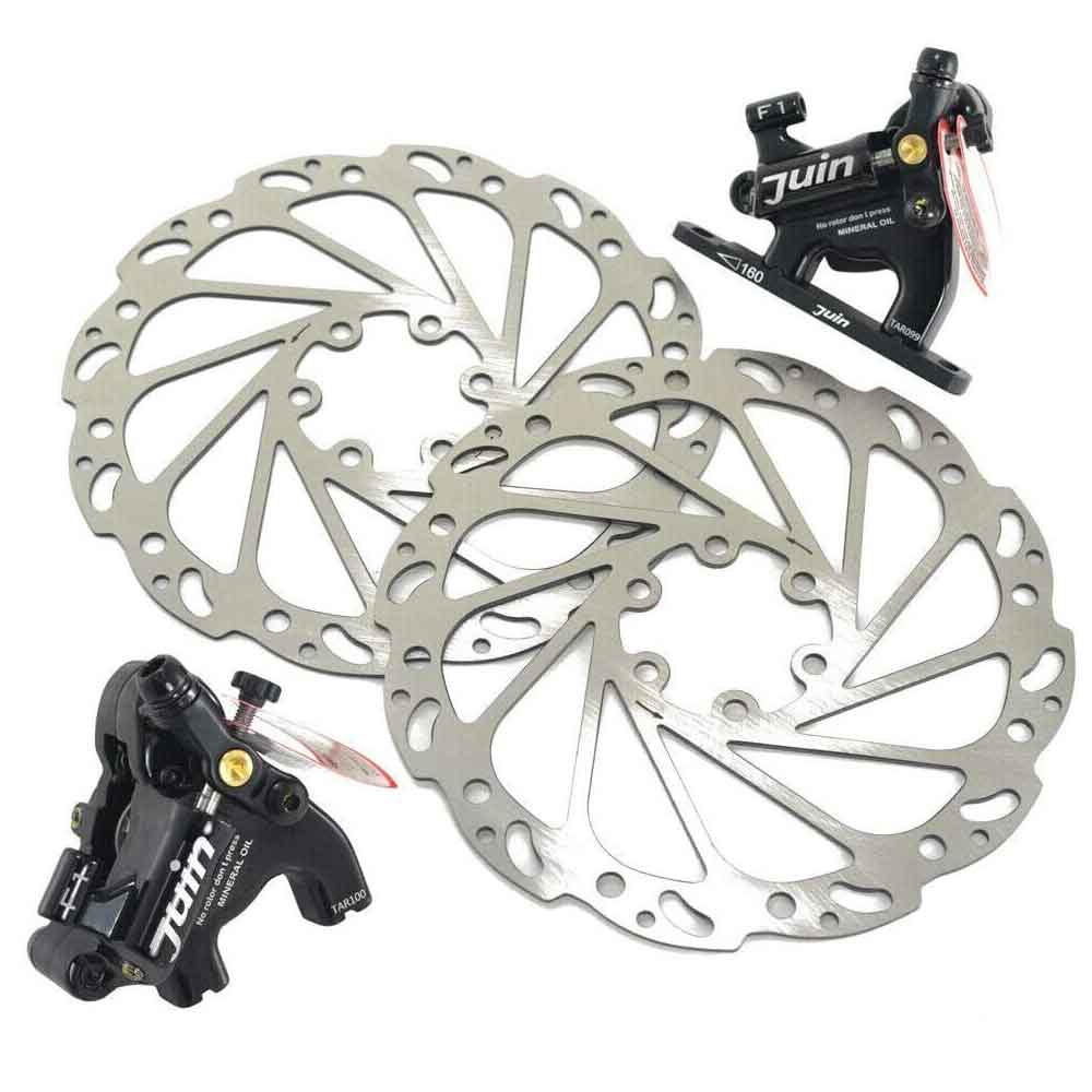 Juin Tech F1/M1 Hydraulic Cable Pull Disc Brake Set - Flat/Post mount