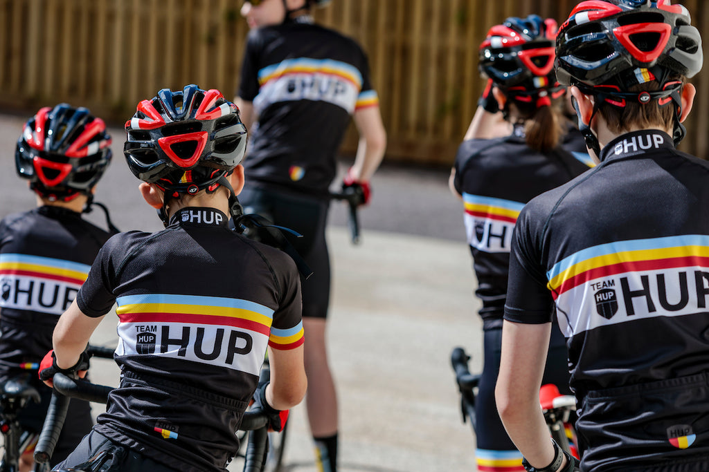 TEAM HUP Kids Short Sleeved Cycling Jersey