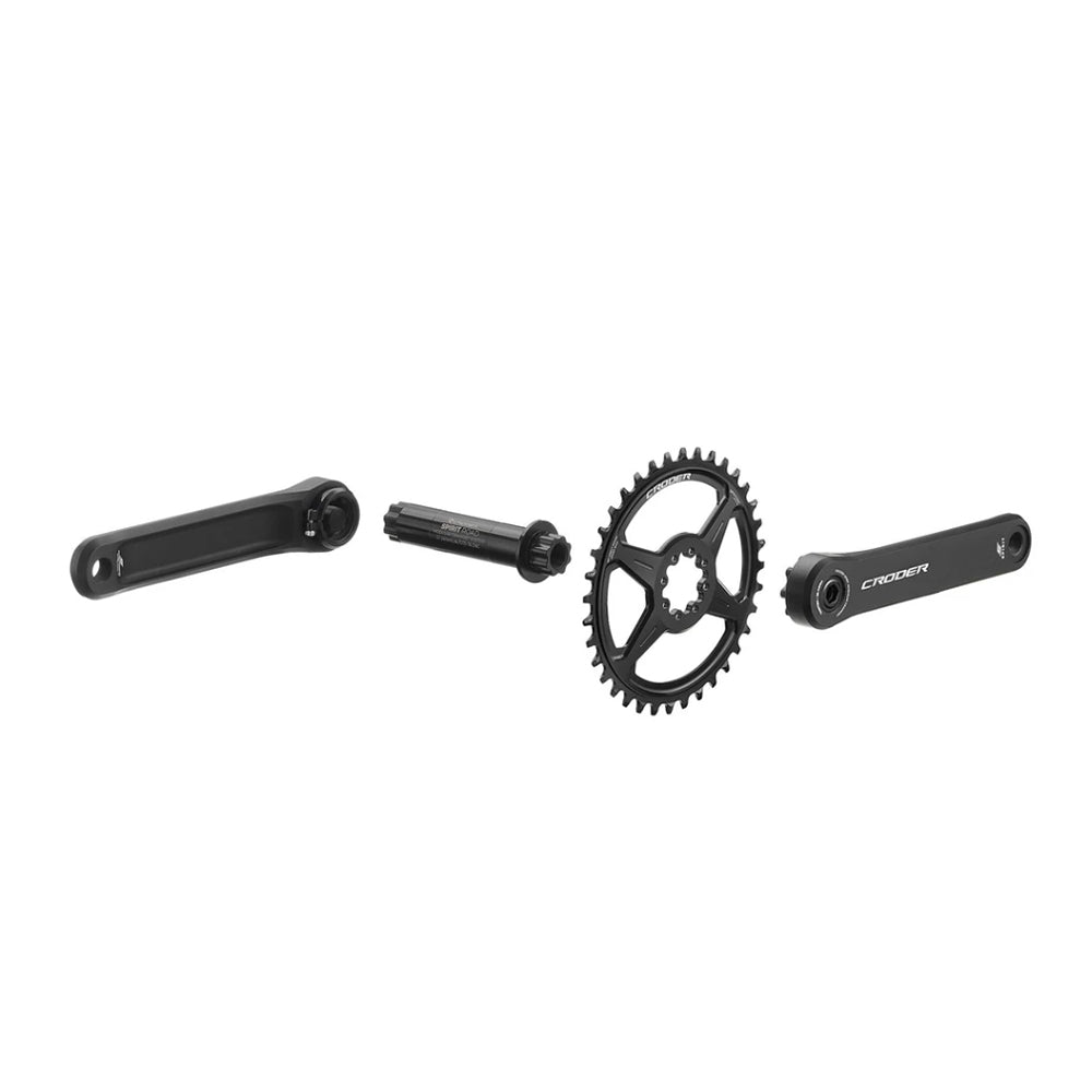 Croder Spirit 1x Road Crankset - Single Chainring (6mm offset)