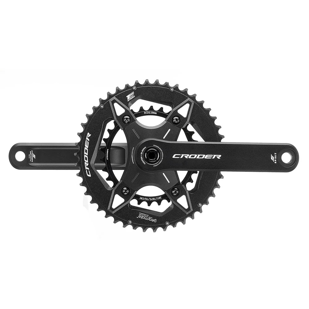 Croder Spirit Crankset - Double Chainrings - 4 arm