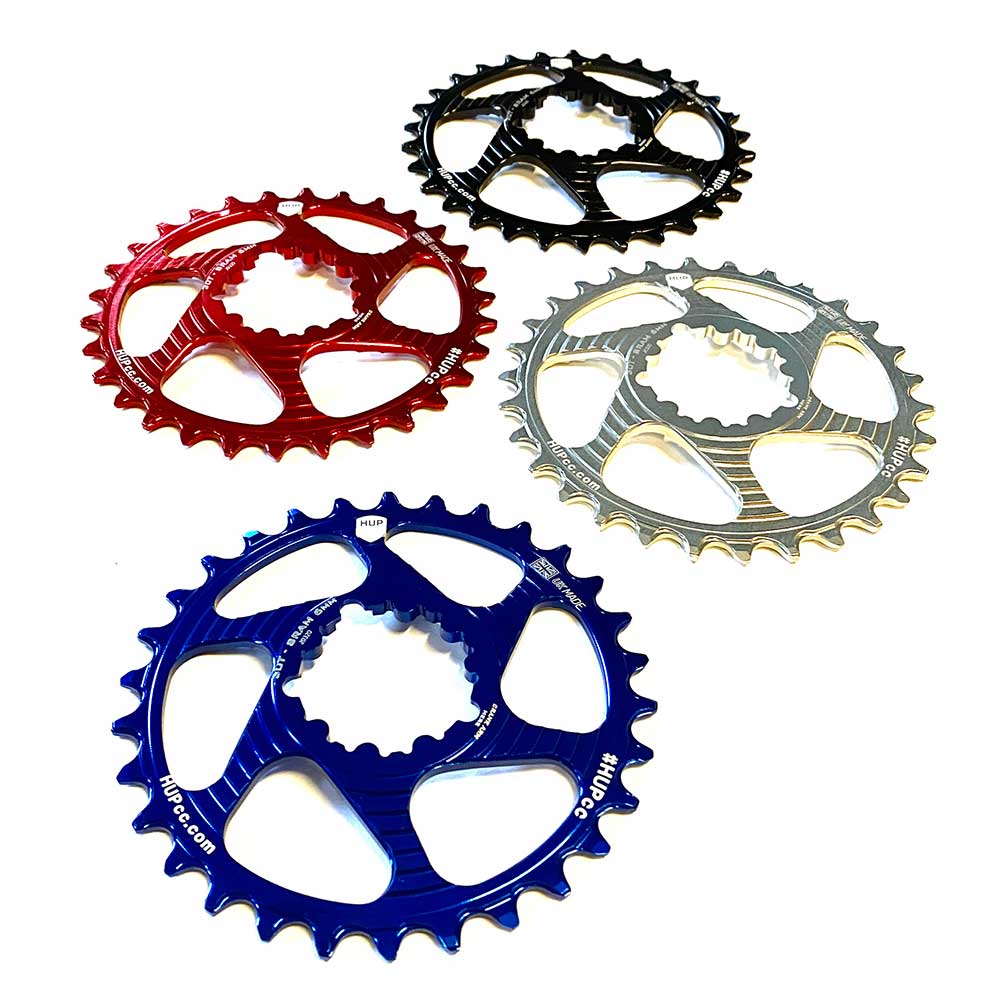 HUP 34T/36T/38T/40T/42T 104bcd Narrow-Wide Chainring: Kids Road