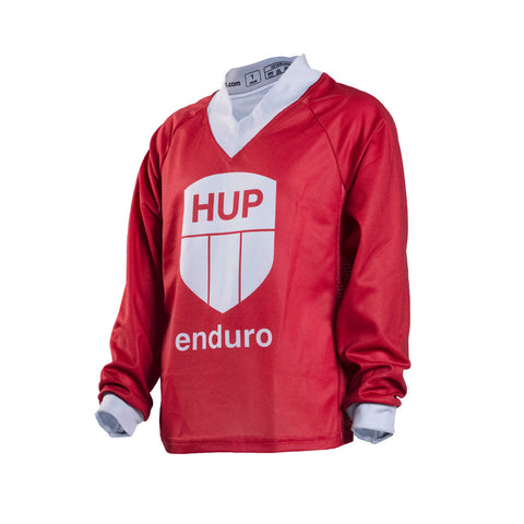 HUP Enduro Children's Long-Sleeve MTB Jersey (Black, Red or Blue)