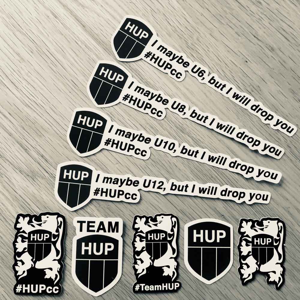 HUP Cycling Sticker Set