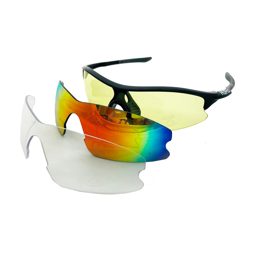 HUP Youth and Small Adult Cycling Sunglasses (low light/clear