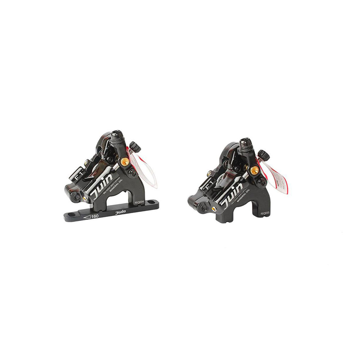 Juin Tech F1/M1 Hydraulic Cable Pull Disc Brake Set - Flat/Post